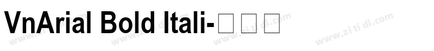 VnArial Bold Itali字体转换
